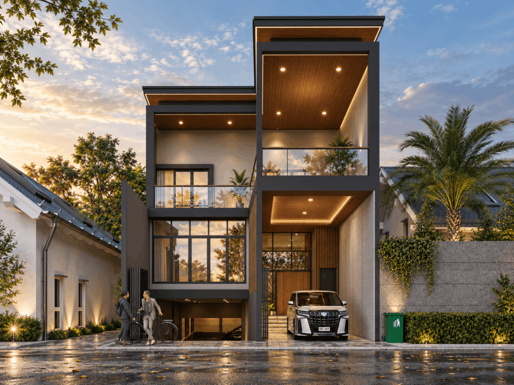 Desain Interior dan Eksterior Rumah Modern di Kebon Jeruk​